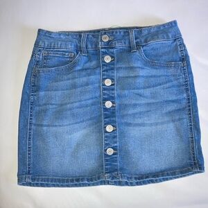Denim mini skirt